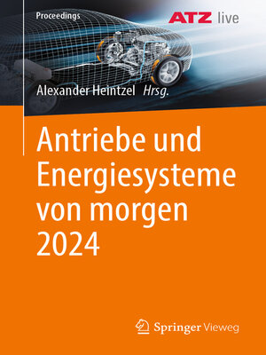 cover image of Antriebe und Energiesysteme von morgen 2024